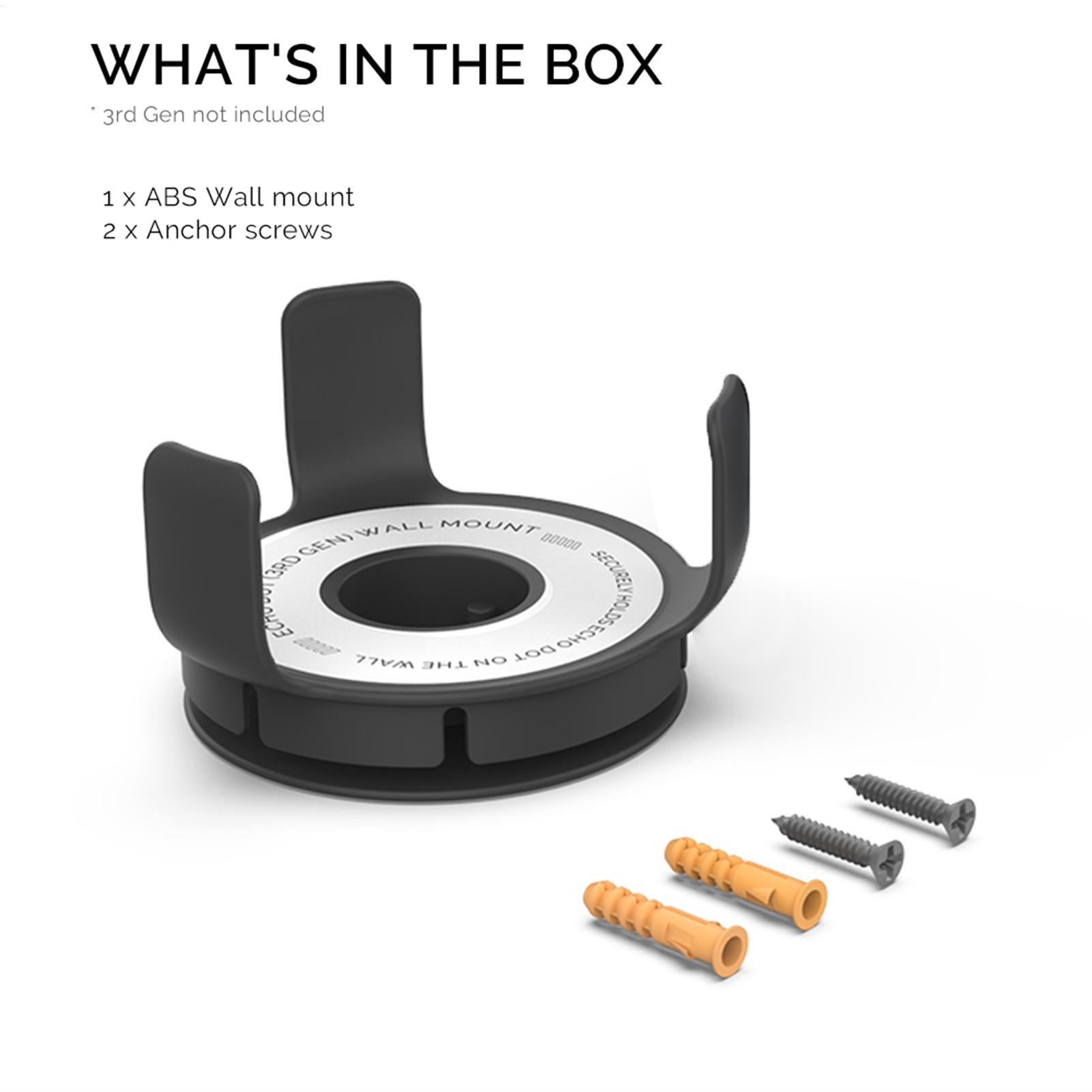 Amazon Speaker Echo Pop - Echo D ot ウォールマウントホルダー スマートスピーカー内蔵 ケーブルホルダー管理機能付き