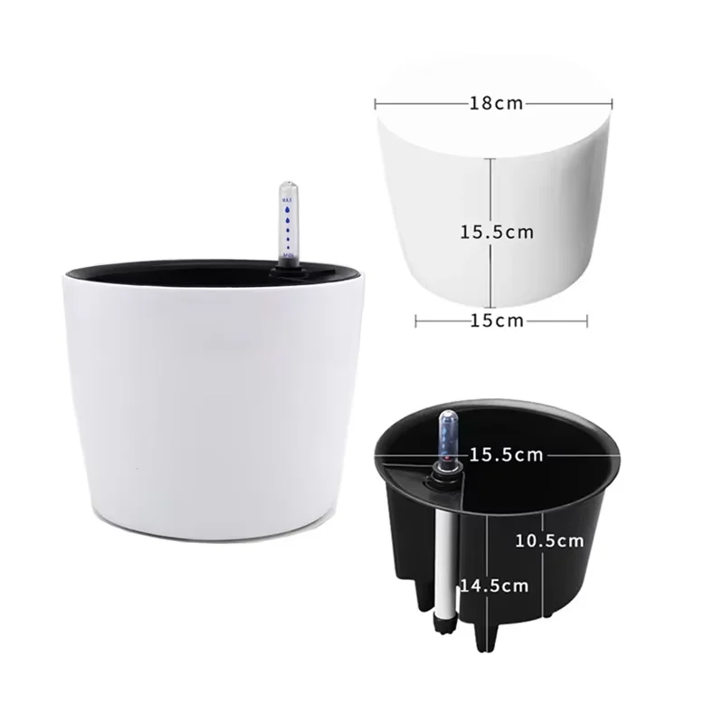 1PC 屋内プラスチック植木鉢自己散水植木鉢水位インジケータ - Self Watering Insert のレビューと価格