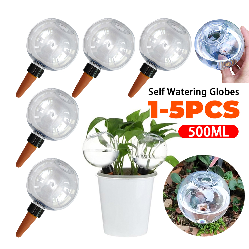 1/5 個多機能ポータブル散水装置自動散水グローブ 500  - Self Watering Insert のレビューと価格