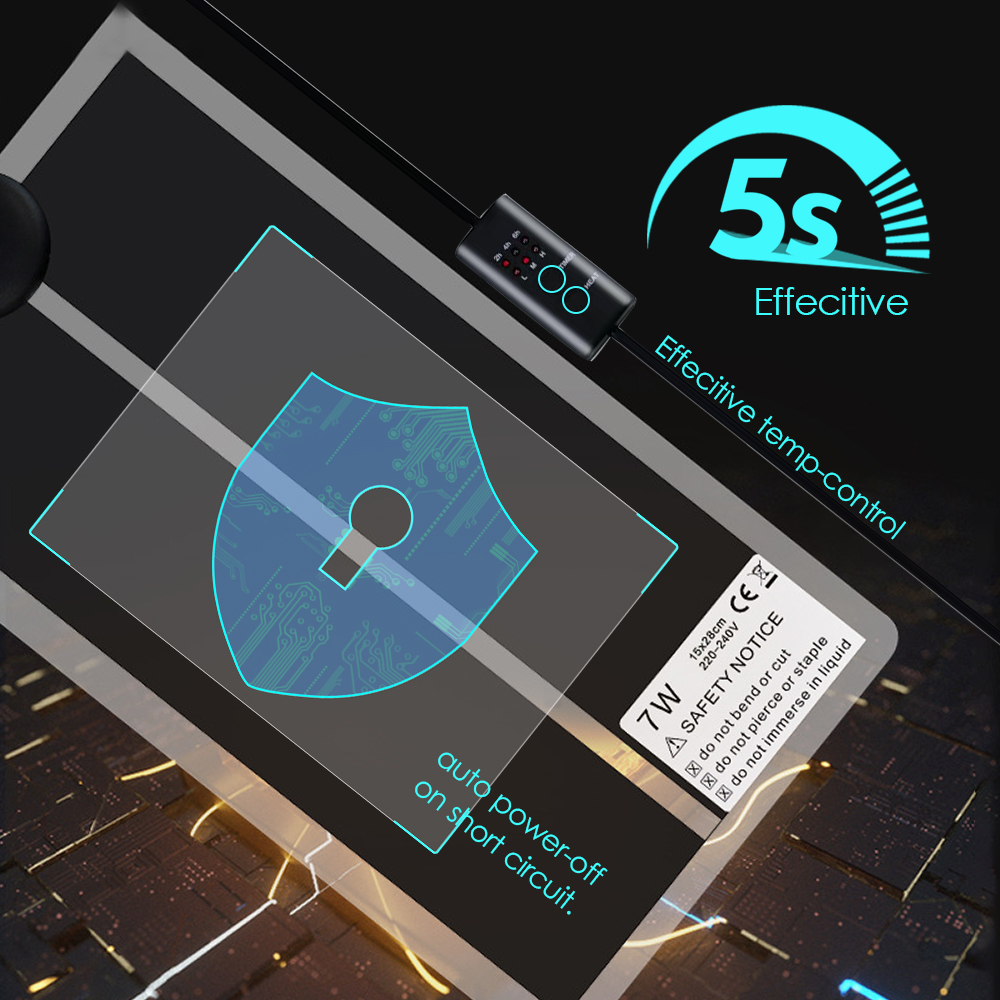 爬虫類用の調整可能な温度コントローラー,加熱パッド,EUプラ - Heat Mat Seedling のレビューと価格