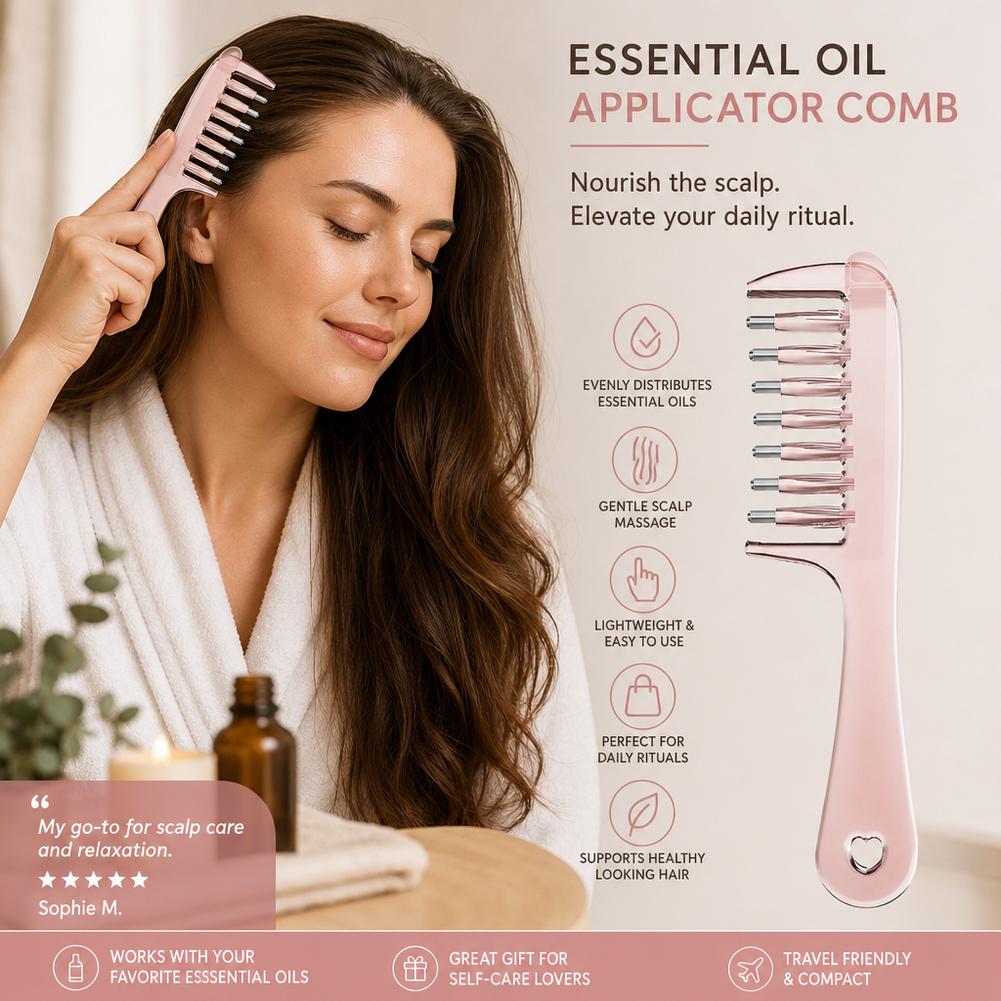 ヘアエッセンシャルオイルアプリケーターコームローラーボール液 - Root Stimulator Liquid のレビューと価格